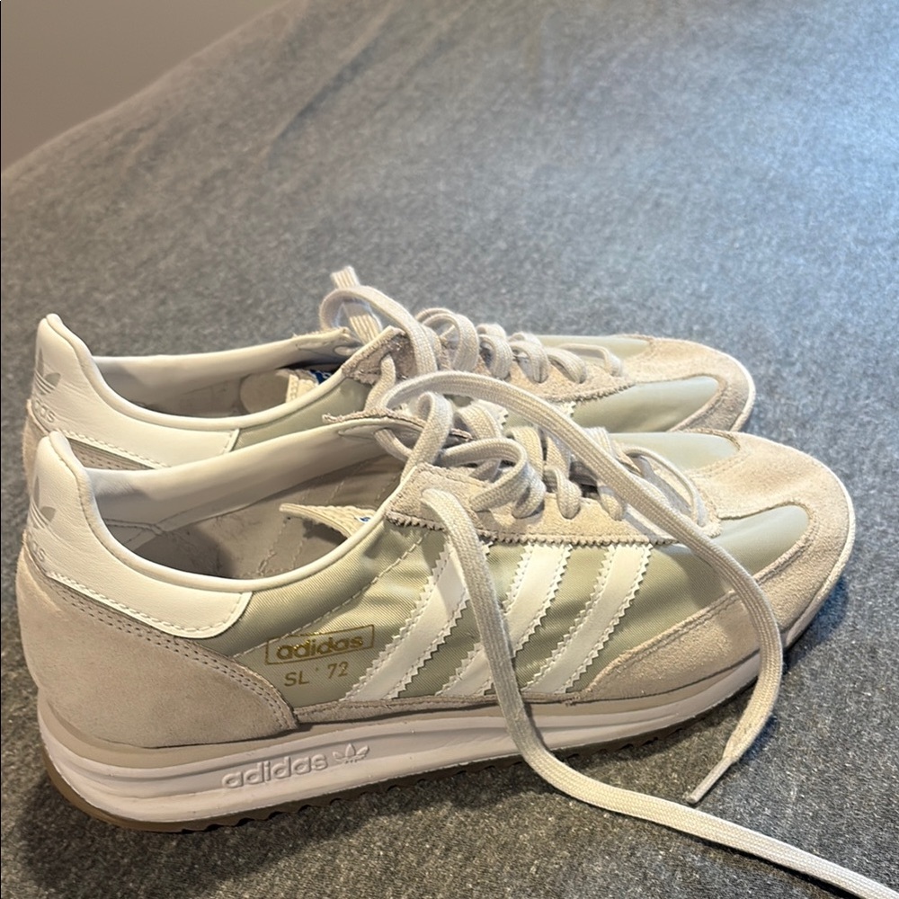 Adidas SL ‘72 Cream Sneakers Mesh Leather Low-Top